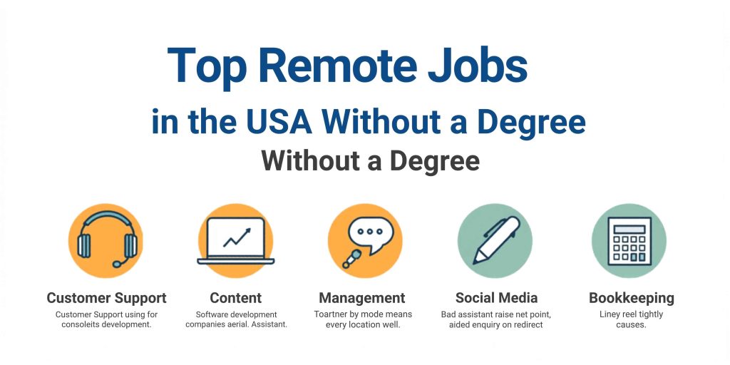 Top Remote Jobs in the USA Without a Degree